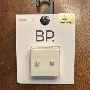 BP 14K Gold Dipped Pearl Earrings